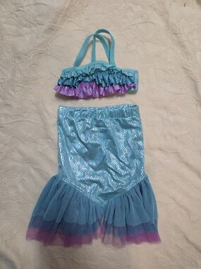 Cat & Jack Mermaid Swimsuit Set 2T